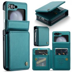 Multifunkční peněženkové pouzdro CaseMe Business case zelené – Samsung Galaxy Z Flip 5 | Levné Kryty | Levné Kryty | Levné Kryty