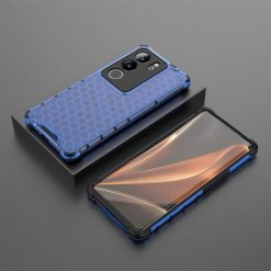 Odolný kryt Honeycomb Armor modrý – Vivo V29 | Levné Kryty | Levné Kryty | Levné Kryty