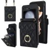 Peněženkové pouzdro Diamond Card case červené – Samsung Galaxy Z Flip 5 | Levné Kryty | Levné Kryty | Levné Kryty