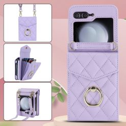 Alternative view of Peněženkové pouzdro Diamond Card case fialové – Samsung Galaxy Z Flip 5