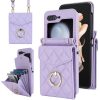 Peněženkové pouzdro Diamond Card case růžové – Samsung Galaxy Z Flip 5 | Levné Kryty | Levné Kryty | Levné Kryty
