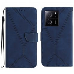 Peněženkové pouzdro Embossing Pattern Stitchy case modré – Xiaomi 13T / 13T Pro | Levné Kryty | Levné Kryty | Levné Kryty