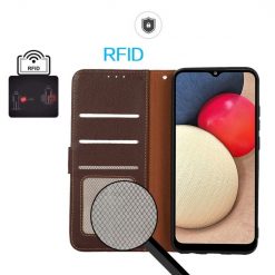 Peněženkové pouzdro Khazneh RFID case hnědé – Motorola Moto G84 5G | Levné Kryty | Levné Kryty | Levné Kryty