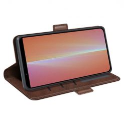 Peněženkové pouzdro Magnetic fresh case tmavohnědé – Sony Xperia 5 V | Levné Kryty | Levné Kryty | Levné Kryty