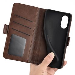 Peněženkové pouzdro Magnetic fresh case tmavohnědé – Sony Xperia 5 V | Levné Kryty | Levné Kryty | Levné Kryty