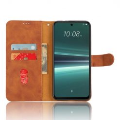 Peněženkové pouzdro Solid hnědé – HTC U23 Pro | Levné Kryty | Levné Kryty | Levné Kryty