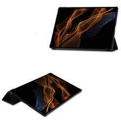 Knížkové pouzdro Pure case černé – Samsung Galaxy Tab S8 Ultra | Levné Kryty | Levné Kryty | Levné Kryty