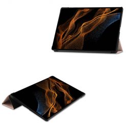 Knížkové pouzdro Pure case růžové – Samsung Galaxy Tab S8 Ultra | Levné Kryty | Levné Kryty | Levné Kryty