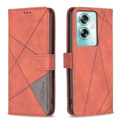 Knížkové pouzdro Rhombus hnědé – Oppo A79 5G | Levné Kryty | Levné Kryty | Levné Kryty