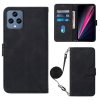 Peněženkové pouzdro Embossing Pattern Cross fialové – T Phone / T Phone (2023) | Levné Kryty | Levné Kryty | Levné Kryty