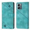 Peněženkové pouzdro Embossing Pattern Square modré – Motorola Moto G14 | Levné Kryty | Levné Kryty | Levné Kryty