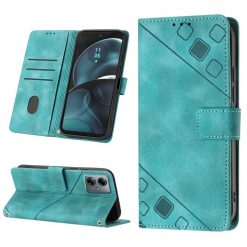 Alternative view of Peněženkové pouzdro Embossing Pattern Square zelené – Motorola Moto G14