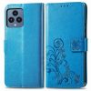 Peněženkové pouzdro Embossing Pattern Čtyřlístek šedé – T Phone / T Phone (2023) | Levné Kryty | Levné Kryty | Levné Kryty