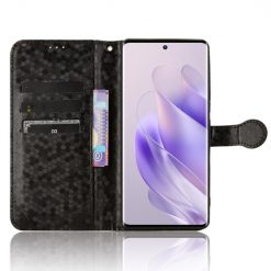 Peněženkové pouzdro Honeycomb Dot Texture Case černé – Infinix Zero 30 5G | Levné Kryty | Levné Kryty | Levné Kryty