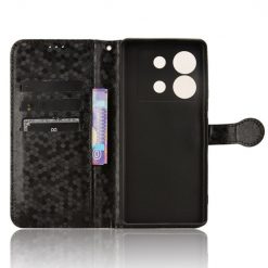 Alternative view of Peněženkové pouzdro Honeycomb Dot Texture Case černé – Infinix Zero 30 5G