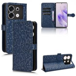 Peněženkové pouzdro Honeycomb Dot Texture Case modré – Infinix Zero 30 5G | Levné Kryty | Levné Kryty | Levné Kryty