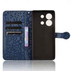 Alternative view of Peněženkové pouzdro Honeycomb Dot Texture Case modré – Infinix Zero 30 5G