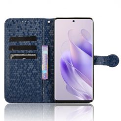 Peněženkové pouzdro Honeycomb Dot Texture Case modré – Infinix Zero 30 5G | Levné Kryty | Levné Kryty | Levné Kryty