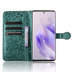 Peněženkové pouzdro Honeycomb Dot Texture Case zelené – Infinix Zero 30 5G | Levné Kryty | Levné Kryty | Levné Kryty