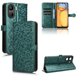 Peněženkové pouzdro Honeycomb Dot Texture Case zelené – Xiaomi Redmi 13C / Xiaomi Poco C65 | Levné Kryty | Levné Kryty | Levné Kryty