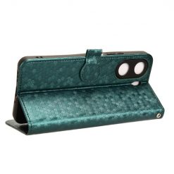 Peněženkové pouzdro Honeycomb Dot Texture Case zelené – Xiaomi Redmi 13C / Xiaomi Poco C65 | Levné Kryty | Levné Kryty | Levné Kryty