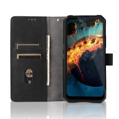 Peněženkové pouzdro Solid černé – Oukitel WP15 | Levné Kryty | Levné Kryty | Levné Kryty