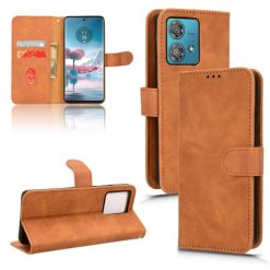 Peněženkové pouzdro Solid hnědé – Motorola Edge 40 Neo | Levné Kryty | Levné Kryty | Levné Kryty