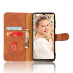 Peněženkové pouzdro Solid hnědé – Oukitel C32 / C32 Pro | Levné Kryty | Levné Kryty | Levné Kryty