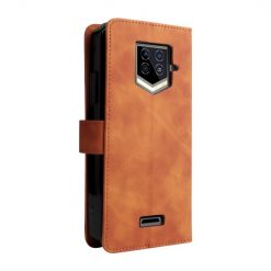Peněženkové pouzdro Solid hnědé – Oukitel WP15 | Levné Kryty | Levné Kryty | Levné Kryty