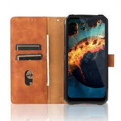 Peněženkové pouzdro Solid hnědé – Oukitel WP15 | Levné Kryty | Levné Kryty | Levné Kryty