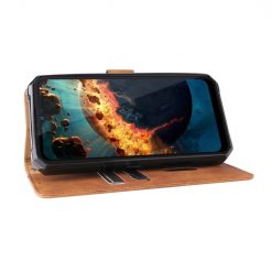 Peněženkové pouzdro Solid hnědé – Oukitel WP15 | Levné Kryty | Levné Kryty | Levné Kryty