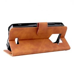 Peněženkové pouzdro Solid hnědé – Oukitel WP15 | Levné Kryty | Levné Kryty | Levné Kryty