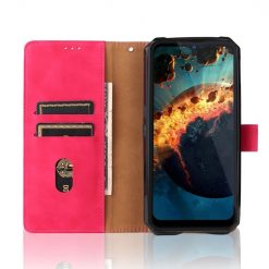 Peněženkové pouzdro Solid růžové – Oukitel WP15 | Levné Kryty | Levné Kryty | Levné Kryty