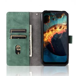 Peněženkové pouzdro Solid zelené – Oukitel WP15 | Levné Kryty | Levné Kryty | Levné Kryty