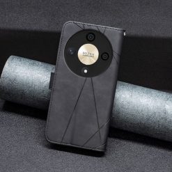 Knížkové pouzdro Rhombus černé – Honor Magic 6 Lite 5G | Levné Kryty | Levné Kryty | Levné Kryty