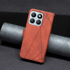 Knížkové pouzdro Rhombus hnědé – Honor X8b | Levné Kryty | Levné Kryty | Levné Kryty