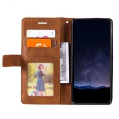 Knížkové pouzdro Rhombus hnědé – Samsung Galaxy A05s | Levné Kryty | Levné Kryty | Levné Kryty