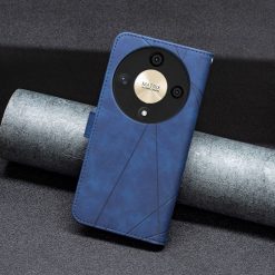 Knížkové pouzdro Rhombus modré – Honor Magic 6 Lite 5G | Levné Kryty | Levné Kryty | Levné Kryty