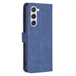 Knížkové pouzdro Rhombus modré – Samsung Galaxy S24 | Levné Kryty | Levné Kryty | Levné Kryty