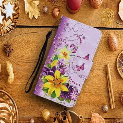 Knížkové pouzdro Trendy Colored case Žlutý motyl – Samsung Galaxy A15 4G/5G | Levné Kryty | Levné Kryty | Levné Kryty