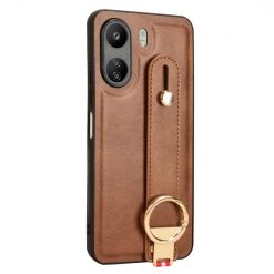Kryt Wristband Case hnědý – Xiaomi Redmi 13C / Xiaomi Poco C65 | Levné Kryty | Levné Kryty | Levné Kryty