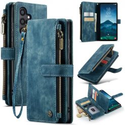Multifunkční peněženkové pouzdro CaseMe modré – Samsung Galaxy S24 | Levné Kryty | Levné Kryty | Levné Kryty