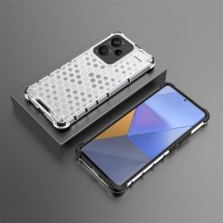 Odolný kryt Honeycomb Armor transparentní – Xiaomi Redmi Note 13 Pro+ 5G | Levné Kryty | Levné Kryty | Levné Kryty