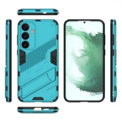 Odolný Kryt Punk armor case modrý – Samsung Galaxy S24+ (S24 Plus) | Levné Kryty | Levné Kryty | Levné Kryty