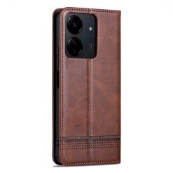 Peněženkové pouzdro AZNS book case tmavohnědé – Xiaomi Redmi 13C / Xiaomi Poco C65 | Levné Kryty | Levné Kryty | Levné Kryty