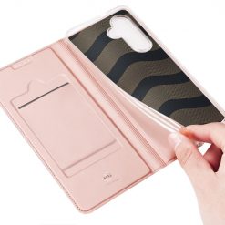 Peněženkové pouzdro Dux Ducis Skin Pro růžové – Samsung Galaxy S24+ (S24 Plus) | Levné Kryty | Levné Kryty | Levné Kryty