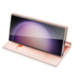 Peněženkové pouzdro Dux Ducis Skin Pro růžové – Samsung Galaxy S24 Ultra | Levné Kryty | Levné Kryty | Levné Kryty