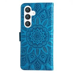 Alternative view of Peněženkové pouzdro Embossing Pattern Slunečnice modré – Samsung Galaxy S24+ (S24 Plus)