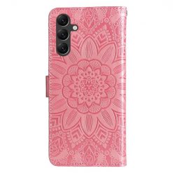 Alternative view of Peněženkové pouzdro Embossing Pattern Slunečnice růžové – Samsung Galaxy A15 4G/5G