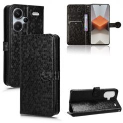 Peněženkové pouzdro Honeycomb Dot Texture Case černé – Xiaomi Redmi Note 13 Pro+ 5G | Levné Kryty | Levné Kryty | Levné Kryty